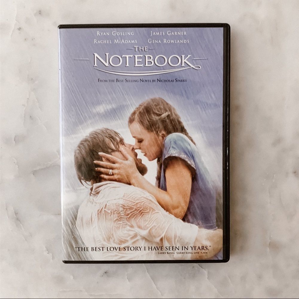 The Notebook DVD with Ryan Gosling, Rachel McAdams Romantic Film Nicholas Sparks